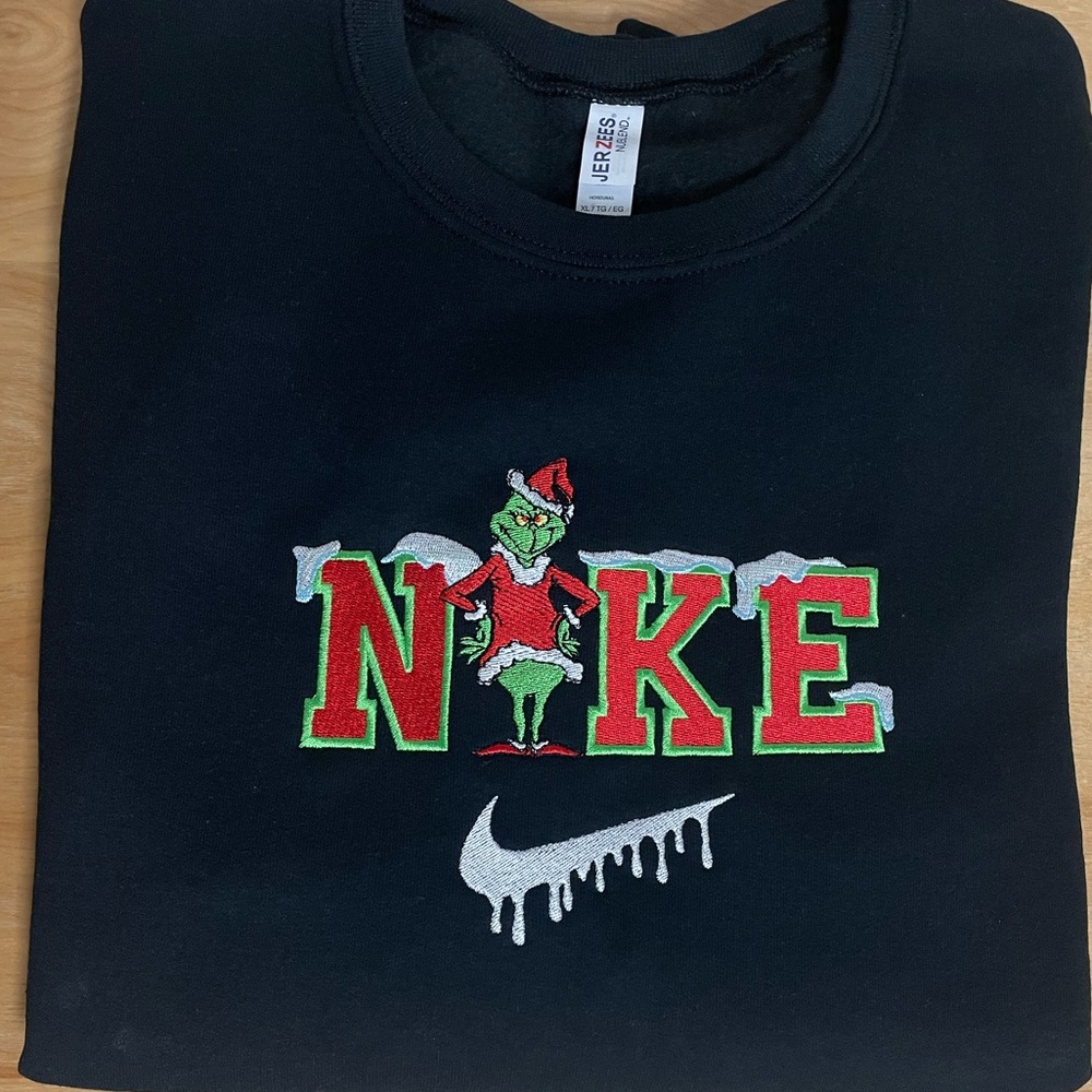 Nike grinch embroidery